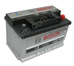 Автомобильный аккумулятор  BOSCH (БОШ) купить в Киеве, BOSCH  0092S30070, Аккумулятор автомобильный 12V Bosch S3 007 70 Ач, (570 144 064) 278х175х175, 640А