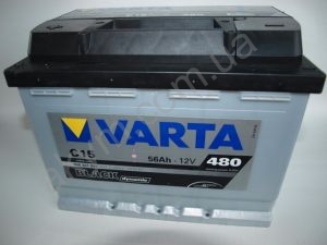 VARTA BLACK Dynamic 12V 556401048 (555065042), Аккумулятор автомобильный 12v VARTA C15 Black dynamic 56 Ач, 242x175x190, 480А, B13