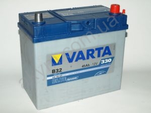 VARTA BLUE Dynamic 12V 545156033 (545156033), Аккумулятор автомобильный 12v VARTA B32 Blue dynamic 45 Ач, 238x129x227, 330А, B00