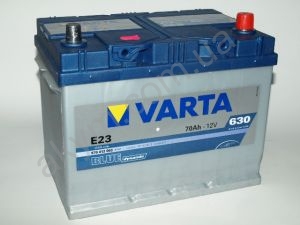 VARTA BLUE Dynamic 12V 570412063 (570137057), Аккумулятор автомобильный 12v VARTA E23 Blue dynamic 70 Ач, 261x175x220, 630А, B01