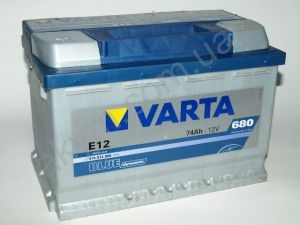 VARTA BLUE Dynamic 12V 574013068 (574013068), Аккумулятор автомобильный 12v VARTA E12 Blue dynamic 74 Ач, 278x175x190, 680А, B13