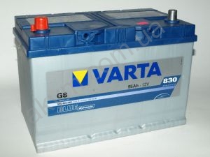 VARTA BLUE Dynamic 12V 595405083 (595105068), Аккумулятор автомобильный 12v VARTA G8 Blue dynamic 95 Ач, 306x173x225, 830А, B01