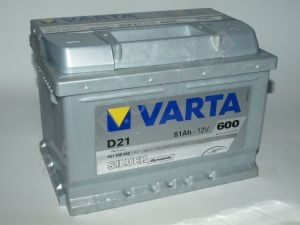 VARTA SILVER Dynamic 12V 561400060 (560170064), Аккумулятор автомобильный 12v VARTA D21 Silver dynamic 61 Ач, 242x175x175, 600А, B13