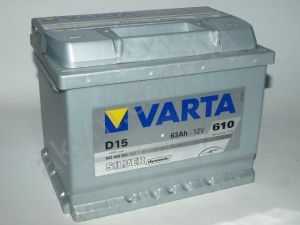 VARTA SILVER Dynamic 12V 563400061 (562103060), Аккумулятор автомобильный 12v VARTA D15 Silver dynamic 63 Ач, 242x175x190, 610А, B13