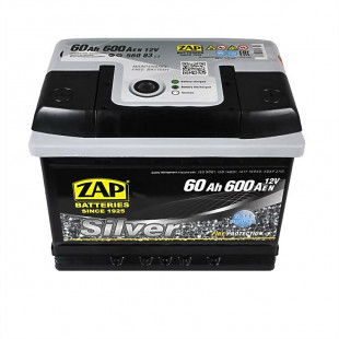 Акция! ZAP Silver 60Ah 600A (L+) – мощный аккумулятор для кроссоверов и внедорожников