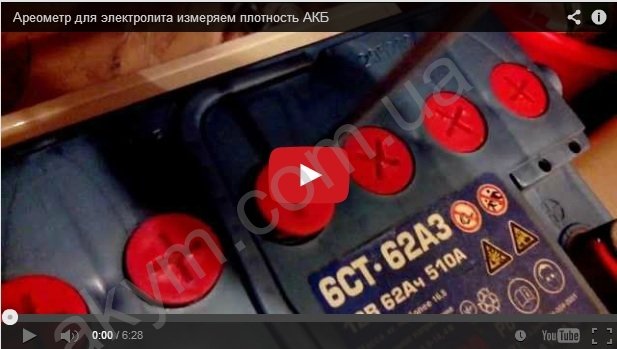 Как измерить плотность электролита?