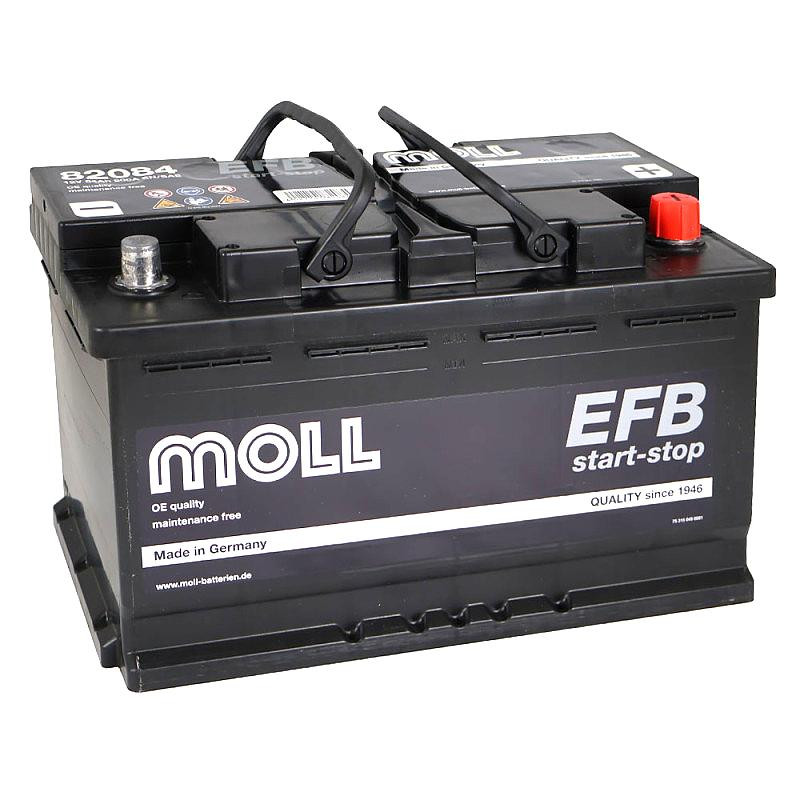 АКБ MOLL EFB 84Ah R+ – улучшенный цикл заряда