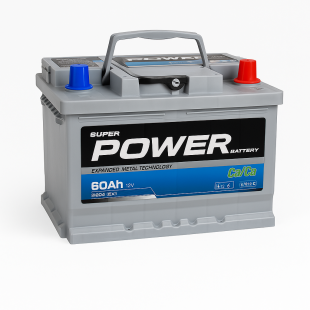 Автомобильный аккумулятор POWER MF Silver 60Ah L+ – компактный размер