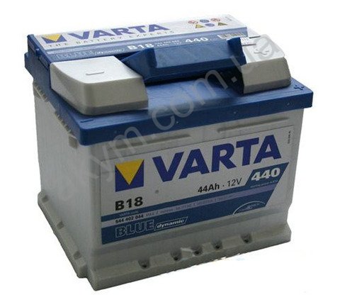 VARTA BLUE Dynamic 12V 544402044, Аккумулятор автомобильный 12v VARTA B18  Blue dynamic 44 Ач, 207x175x175, 440А, B13