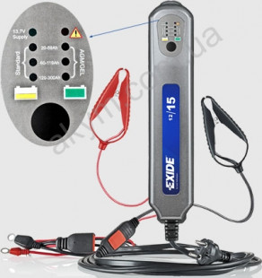 Сильное зарядное EXIDE 12/15