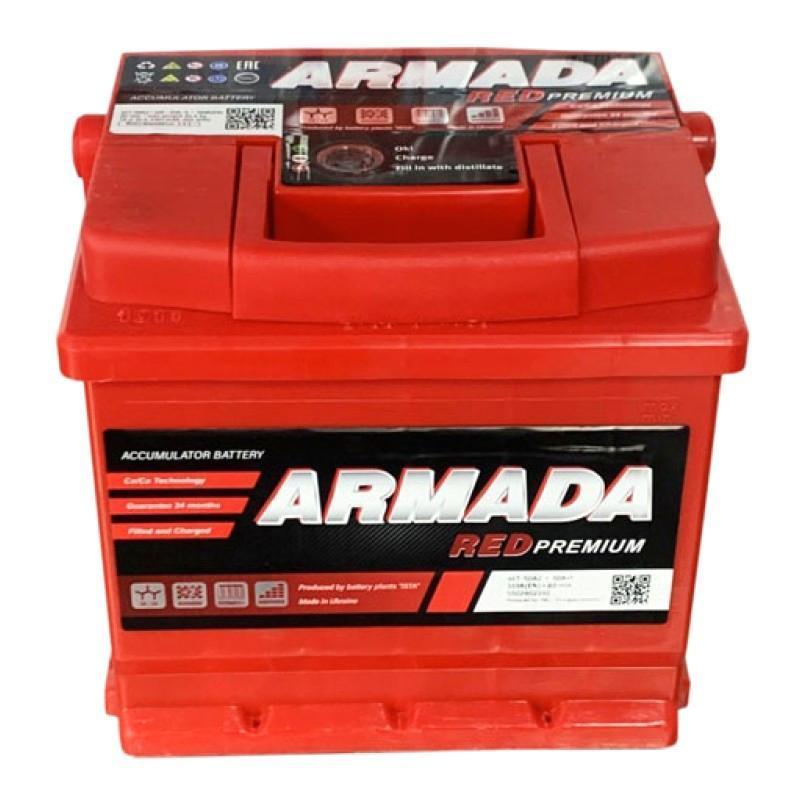 Акция! ARMADA Red Premium 50Аh 520A (R+) – надежный АКБ с обратной полярностью